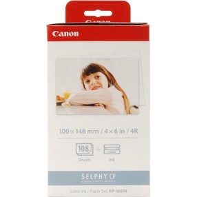 Canon KP-108IN Φωτογραφικό Χαρτί Selphy CP A6 (10x15) για Εκτυπωτές Θερμικής Εξάχνωσης/Μεταφοράς 108 Φύλλα