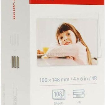 Canon KP-108IN Φωτογραφικό Χαρτί Selphy CP A6 (10x15) για Εκτυπωτές Θερμικής Εξάχνωσης/Μεταφοράς 108 Φύλλα
