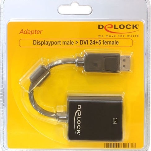DeLock Μετατροπέας DisplayPort male σε DVI-I female (61847)