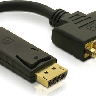DeLock Μετατροπέας DisplayPort male σε DVI-I female (61847)