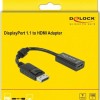 DeLock Μετατροπέας DisplayPort male σε HDMI female (61849)