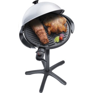 Steba Επιδαπέδια Ηλεκτρική Ψησταριά Αυλακωτής Πλάκας 1800W με Καπάκι και Ρυθμιζόμενο Θερμοστάτη 40x40εκ.