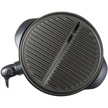 Steba Επιδαπέδια Ηλεκτρική Ψησταριά Αυλακωτής Πλάκας 1800W με Καπάκι και Ρυθμιζόμενο Θερμοστάτη 40x40εκ.