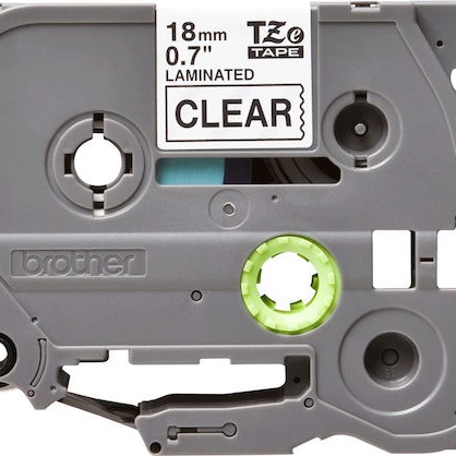Brother Ταινία Ετικετογράφου 8m x 18mm σε Διάφανο Χρώμα