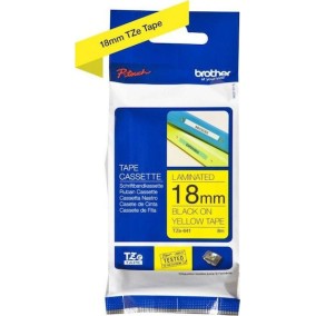 Brother Ταινία Ετικετογράφου 8m x 18mm σε Κίτρινο Χρώμα