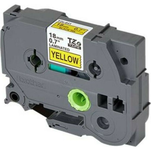 Brother Ταινία Ετικετογράφου 8m x 18mm σε Κίτρινο Χρώμα