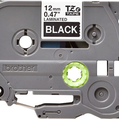 Brother Ταινία Ετικετογράφου 8m x 12mm σε Μαύρο Χρώμα