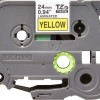 Brother Ταινία Ετικετογράφου 8m x 24mm σε Κίτρινο Χρώμα
