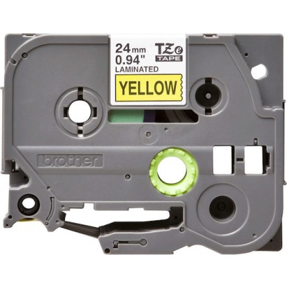 Brother Ταινία Ετικετογράφου 8m x 24mm σε Κίτρινο Χρώμα