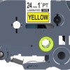 Brother Ταινία Ετικετογράφου 8m x 24mm σε Κίτρινο Χρώμα