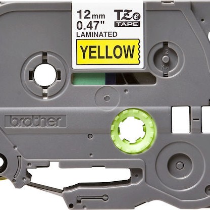 Brother TZE-631 Ταινία Ετικετογράφου 8m x 12mm σε Κίτρινο Χρώμα