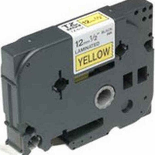 Brother TZE-631 Ταινία Ετικετογράφου 8m x 12mm σε Κίτρινο Χρώμα
