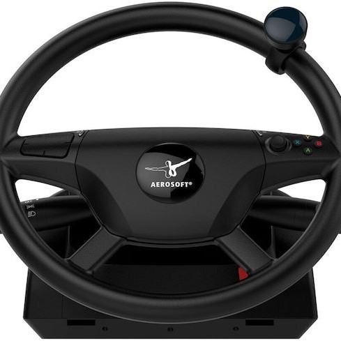 Aerosoft Truck And Bus Τιμονιέρα με Μοχλό Ταχυτήτων και Πετάλια για PC με 1080° Περιστροφής