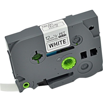 Brother Ταινία Ετικετογράφου 8m x 12mm σε Λευκό Χρώμα