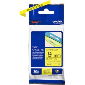 Brother Ταινία Ετικετογράφου 8m x 9mm σε Κίτρινο Χρώμα
