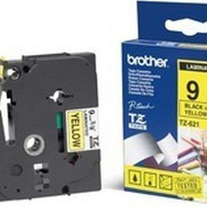 Brother Ταινία Ετικετογράφου 8m x 9mm σε Κίτρινο Χρώμα