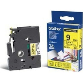 Brother Ταινία Ετικετογράφου 8m x 9mm σε Κίτρινο Χρώμα