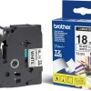 Brother Ταινία Ετικετογράφου 8m x 18mm σε Λευκό Χρώμα