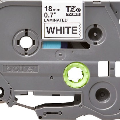 Brother Ταινία Ετικετογράφου 8m x 18mm σε Λευκό Χρώμα