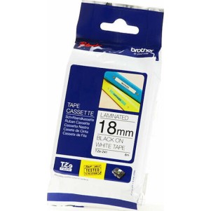 Brother Ταινία Ετικετογράφου 8m x 18mm σε Λευκό Χρώμα