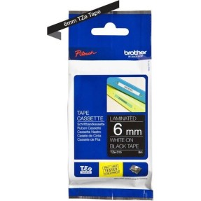 Brother Ταινία Ετικετογράφου 8m x 6mm σε Μαύρο Χρώμα