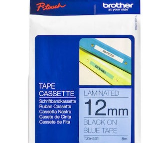 Brother Ταινία Ετικετογράφου 8m x 12mm σε Μπλε Χρώμα