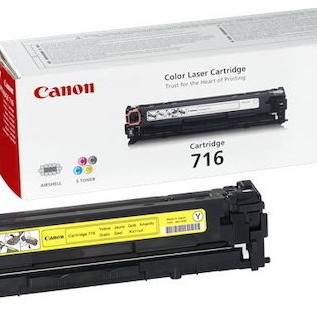 Canon 716 Γνήσιο Toner Laser Εκτυπωτή Κίτρινο 1500 Σελίδων 1977B002
