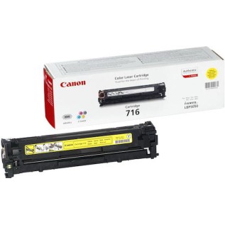 Canon 716 Γνήσιο Toner Laser Εκτυπωτή Κίτρινο 1500 Σελίδων 1977B002