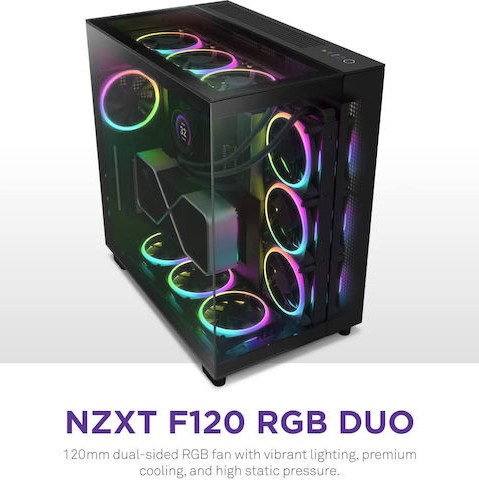 NZXT F120 RGB Duo Case Fan με Σύνδεση 4-Pin PWM