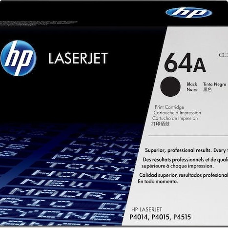 HP 64A Γνήσιο Toner Laser Εκτυπωτή Μαύρο 10000 Σελίδων (CC364A)