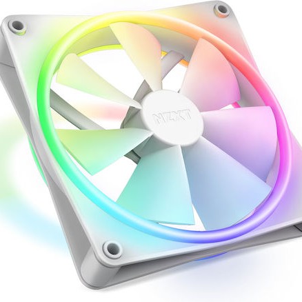 NZXT F120 RGB Duo Case Fan με Σύνδεση 4-Pin PWM Λευκό