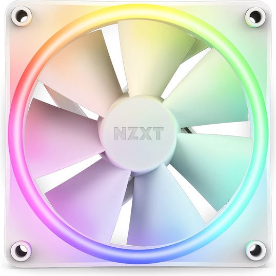 NZXT F120 RGB Duo Case Fan με Σύνδεση 4-Pin PWM Λευκό
