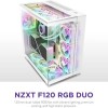 NZXT F120 RGB Duo Case Fan με Σύνδεση 4-Pin PWM Λευκό