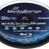 MediaRange Εγγράψιμα BD-R 6x Dual Layer 50GB Cake Box 10τμχ
