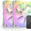 NZXT F120 RGB Duo Case Fan με Σύνδεση 4-Pin PWM Λευκό