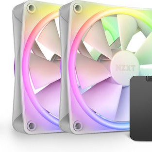 NZXT F120 RGB Duo Case Fan με Σύνδεση 4-Pin PWM Λευκό