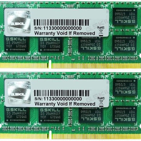 G.Skill DDR3 4GB RAM με 2x2GB Modules και Ταχύτητα 1600 για Laptop