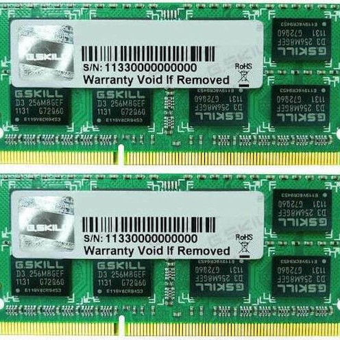 G.Skill DDR3 4GB RAM με 2x2GB Modules και Ταχύτητα 1600 για Laptop