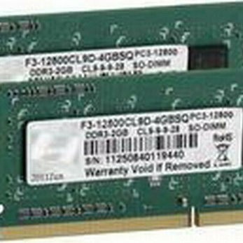 G.Skill DDR3 4GB RAM με 2x2GB Modules και Ταχύτητα 1600 για Laptop