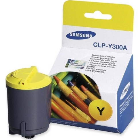 Samsung CLP-Y300A Γνήσιο Toner Laser Εκτυπωτή Κίτρινο 1000 Σελίδων (CLP-Y300A/ELS)