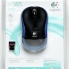 Logitech M185 Ασύρματο Mini Ποντίκι Black/Blue