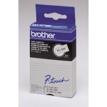 Brother Ταινία Ετικετογράφου 7.7m x 12mm σε Λευκό Χρώμα