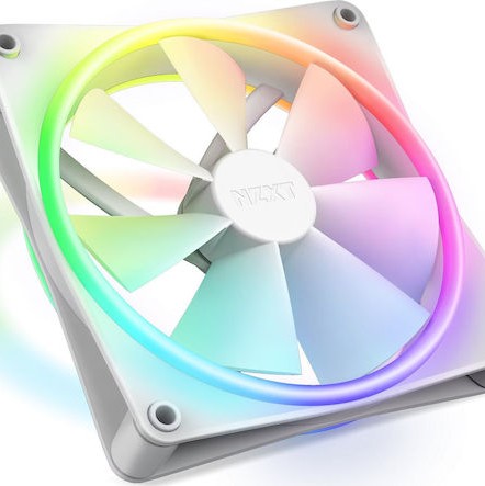 NZXT F140 RGB Duo Case Fan με Σύνδεση 4-Pin PWM Λευκό