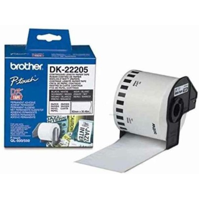 Brother Ταινία Ετικετογράφου 30.5m x 62mm σε Λευκό Χρώμα