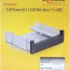 DeLock Installation Frame 5.25″ - 1x 5.25″ Slim + 1x 2.5″/3.5″