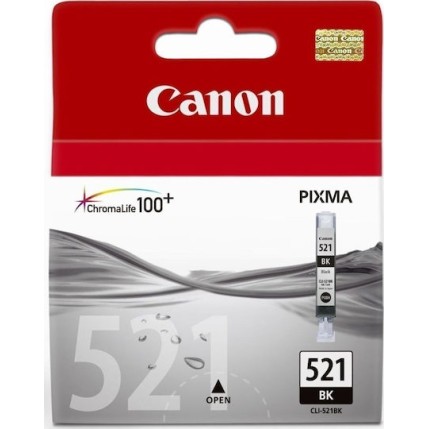 Canon CLI-521 Γνήσιο Μελάνι Εκτυπωτή InkJet Μαύρο (2933B001)