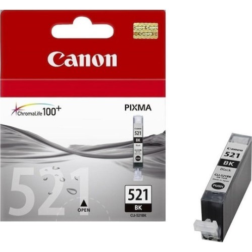Canon CLI-521 Γνήσιο Μελάνι Εκτυπωτή InkJet Μαύρο (2933B001)