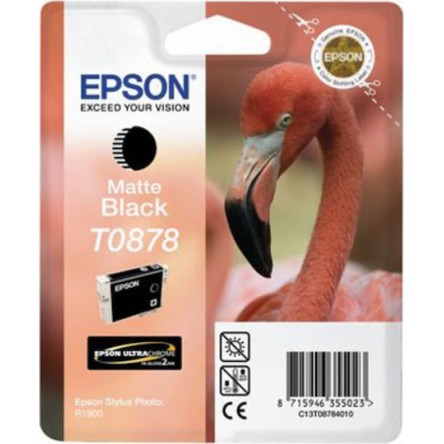 Epson T0878 Γνήσιο Μελάνι Εκτυπωτή InkJet Matte Μαύρο (C13T08784010 C13T08784020)