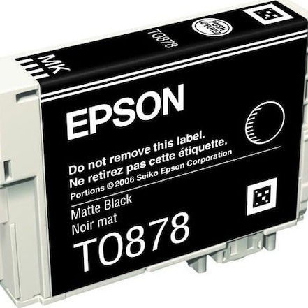 Epson T0878 Γνήσιο Μελάνι Εκτυπωτή InkJet Matte Μαύρο (C13T08784010 C13T08784020)