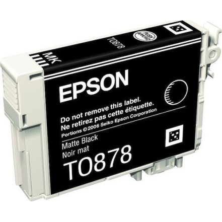 Epson T0878 Γνήσιο Μελάνι Εκτυπωτή InkJet Matte Μαύρο (C13T08784010 C13T08784020)